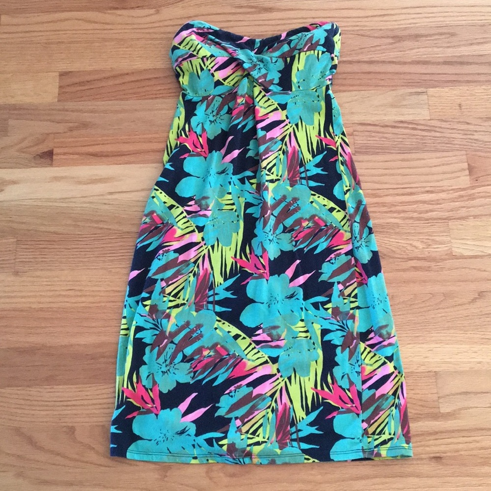 Victoria’s Secret bra top strapless floral dress